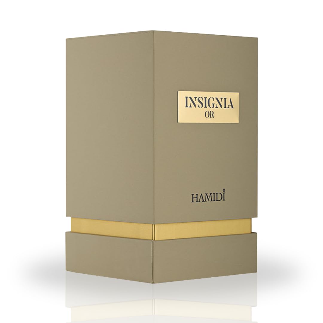 Hamidi INSIGNIA OR Eau De Parfum Spray 105ML (3.5 OZ) - Long Lasting Perfume for Women & Men, Captivating & Harmonious Blend, Unisex Perfume