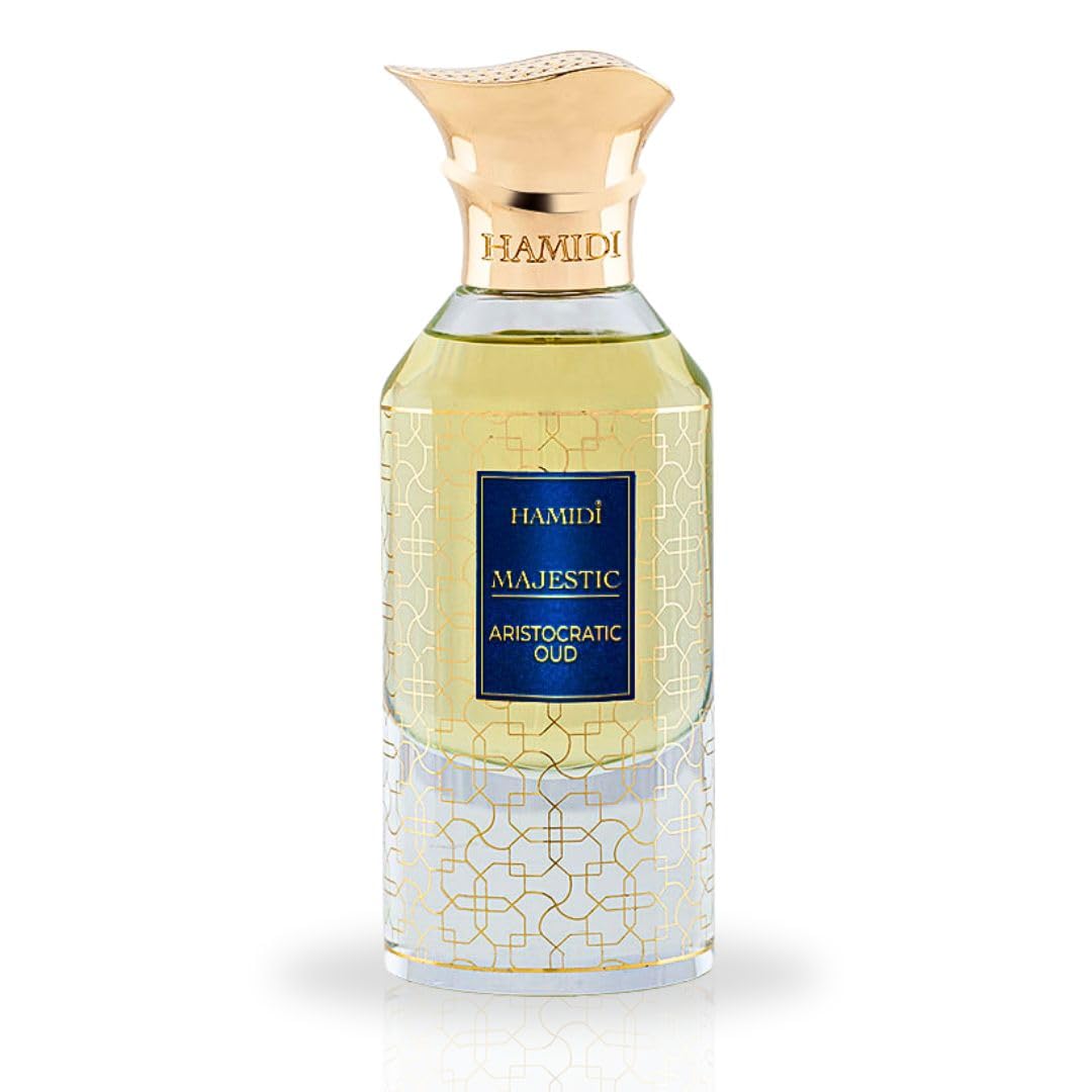Hamidi MAJESTIC ARISTOCRATIC OUD Arabian Perfumes for Women & Men, Long Lasting Perfume Spray 85ML (2.8 OZ), Unisex Perfume, Rich Blend Of Luxurious Fragrance, Eau De Parfum