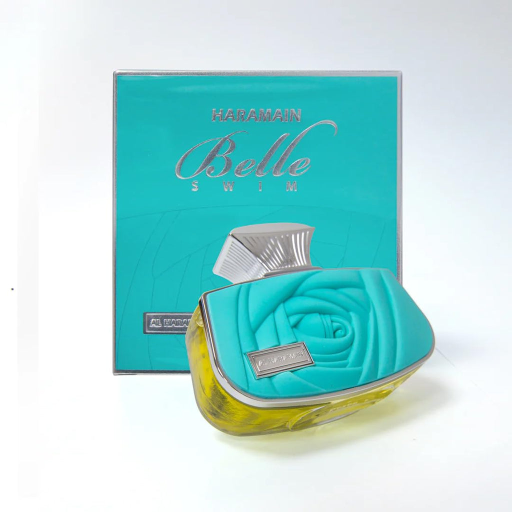 Al Haramain Belle Swim Eau De Parfum, 75ml, Citrus Fragrance, Turquoise