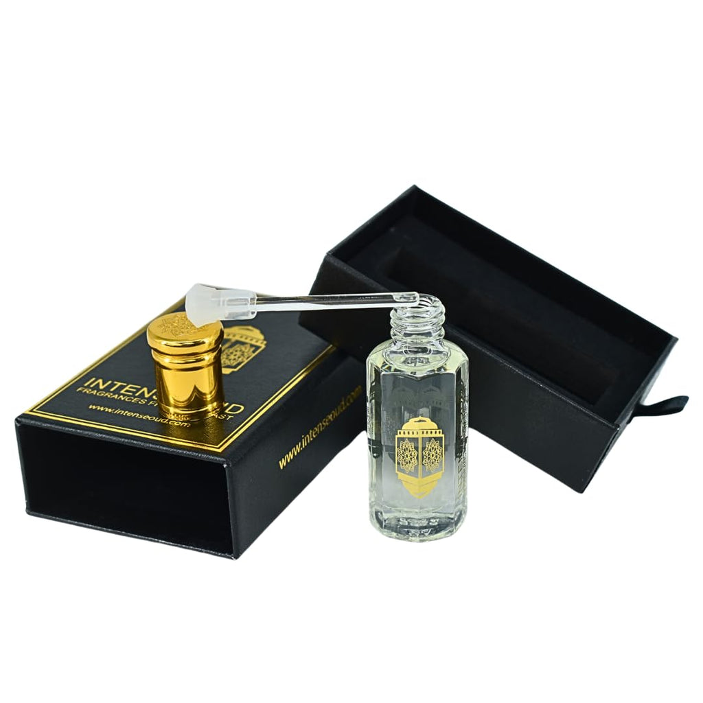 INTENSE OUD Twinking Sun Arabian Perfume Oil for Men & Women, Long Lasting Alcohol-Free Concentrated Fragrance, 12ml (0.40 oz) in Black Gift Box, Amber & Vanilla Notes