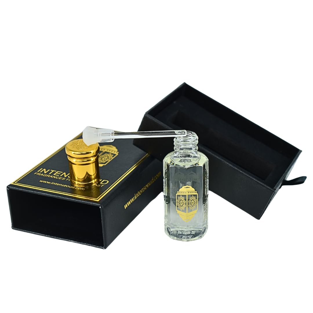 INTENSE OUD Twinking Sun Arabian Perfume Oil for Men & Women, Long Lasting Alcohol-Free Concentrated Fragrance, 12ml (0.40 oz) in Black Gift Box, Amber & Vanilla Notes