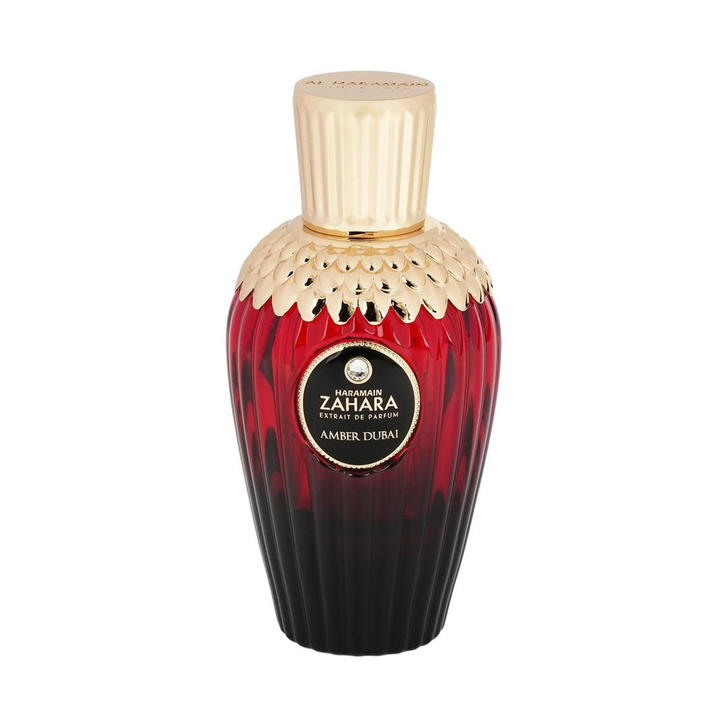 Al Haramain Zahara Amber Dubai - Luxurious Extrait De Parfum Spray - Floral Fragrance with Vanilla, Amber, Patchouli - Perfume for Women - 3.33 oz