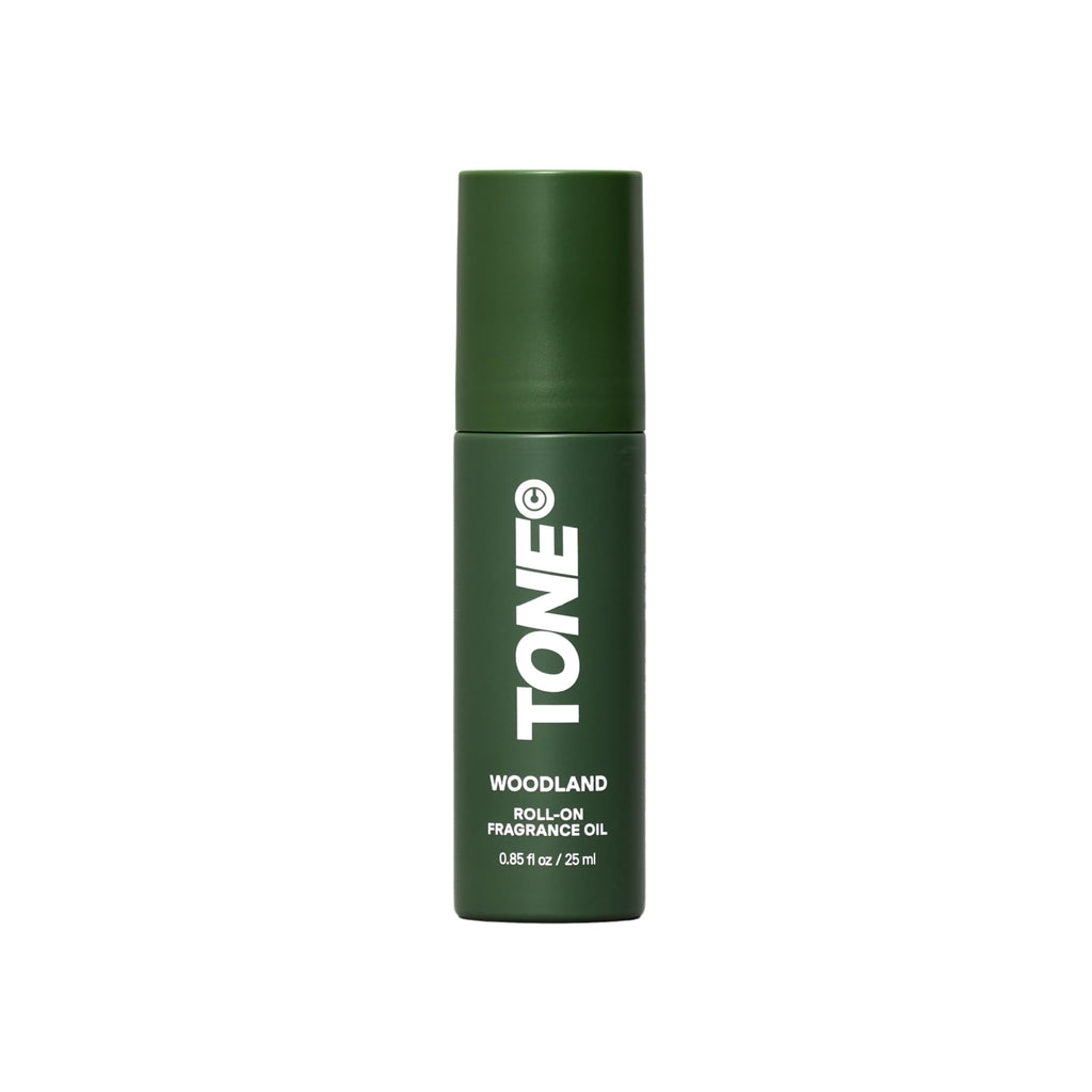 TONE Fragrance Oil - Woodland | Roll-on | Notes of Oud, Leather, and Sandalwood | Perfume Cologne Oil | Travel Size, 0.85 oz