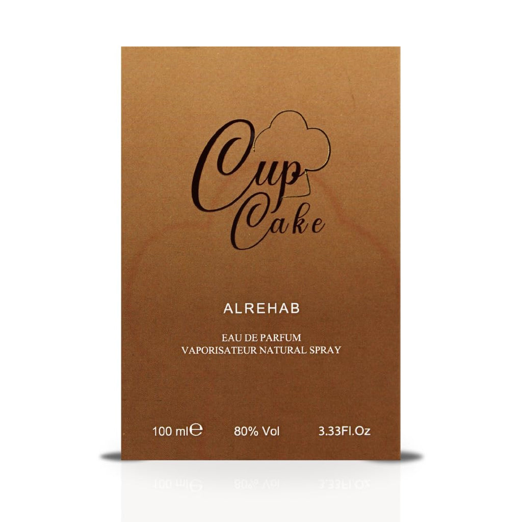 Al-Rehab Cupcake Eau De Parfum For Women 100ML (3.4 OZ) - A Sweet & Cozy Scent, Long Lasting Arabian Perfumes For Women With Citrus, Amber & Vanilla Notes - Elegant Womens Perfume for Everyday Wear