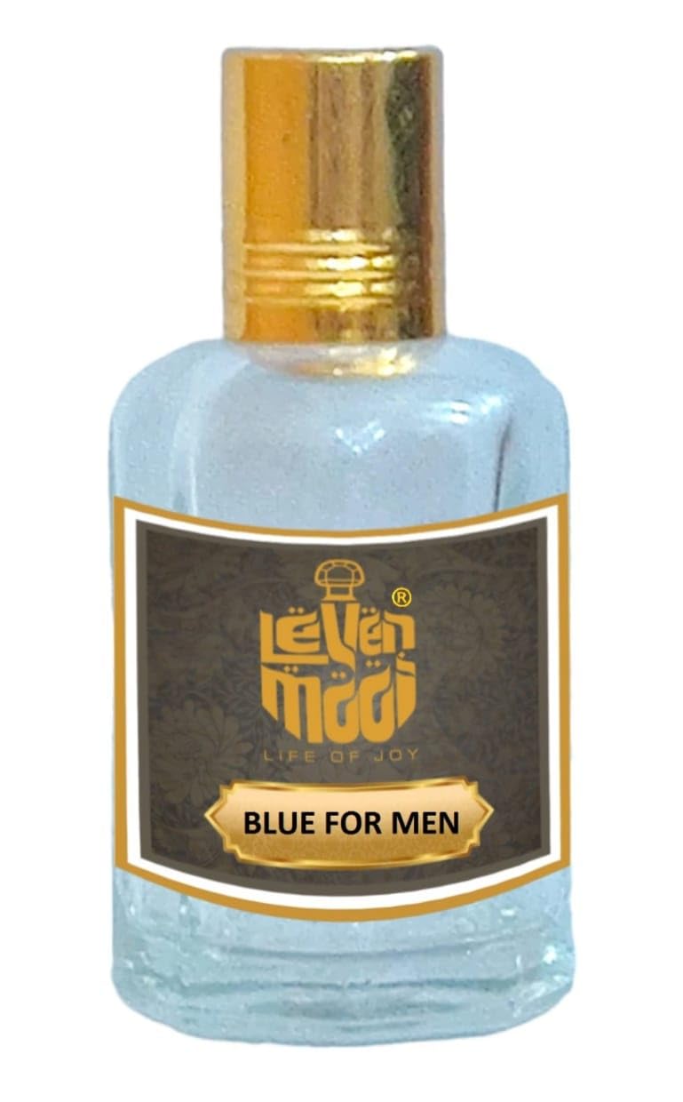 LEVENMOOI BLUE FOR MEN attar for Suitable for Daily uses,Occasions & parties long lasting Fragrance roll on Perfume Oil Leak proof available in travel size for unisex 50ML With glass bottle