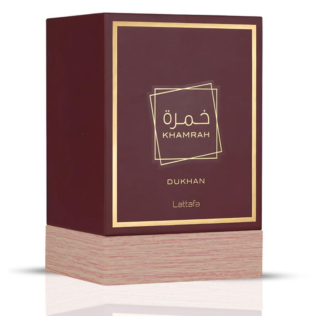 Lattafa Khamrah Dukhan for Unisex Eau de Parfum Spray, 3.4 Ounce / 100 ml