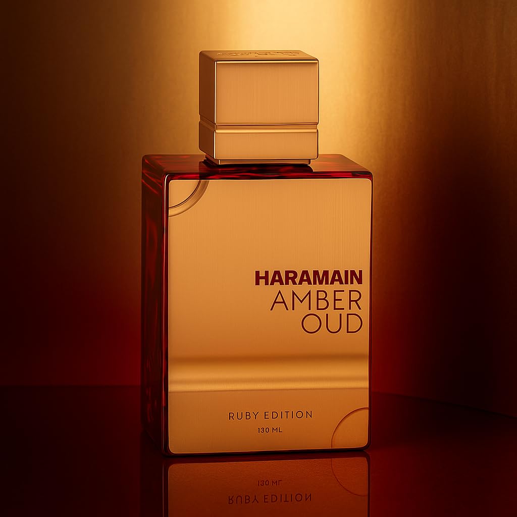 Al Haramain Amber Oud Ruby Edition - Arabian Perfume for Women and Men - Unisex Amber Perfume - Long Lasting Perfume for Men and Women - 4 oz