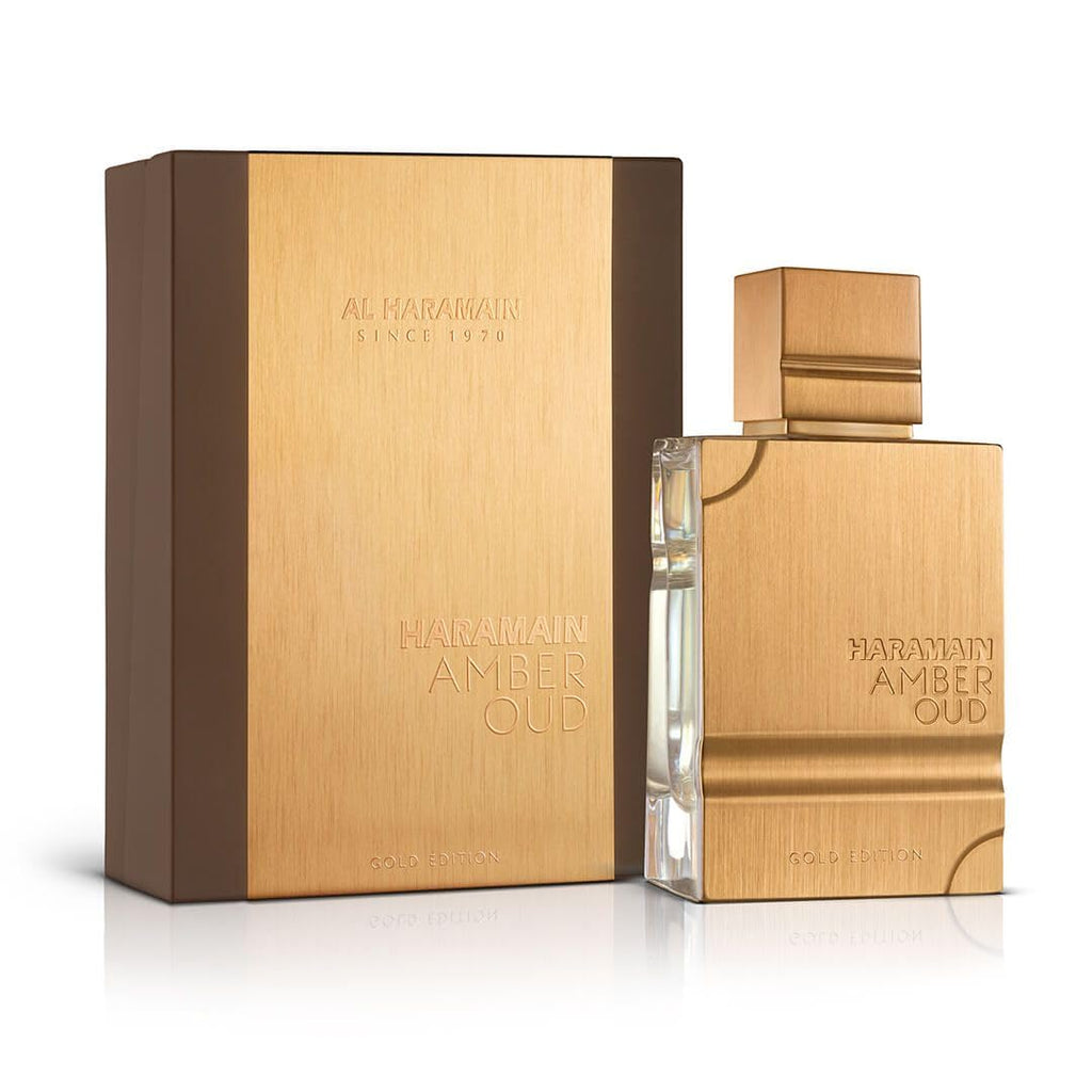 Lattafa Khamrah Eau de Parfum Spray 3.4 Ounce and Al Haramain Amber Oud Gold Edition Women's Eau de Parfum Spray 60ml Perfume Bundle