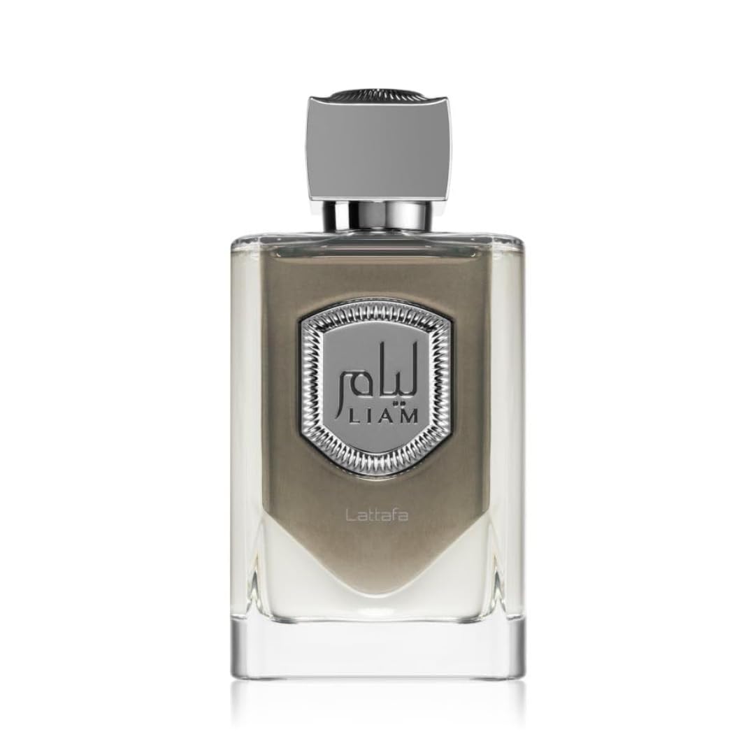 Lattafa Liam Grey for Unisex Eau de Parfum Spray, 3.4 Ounce / 100 ml