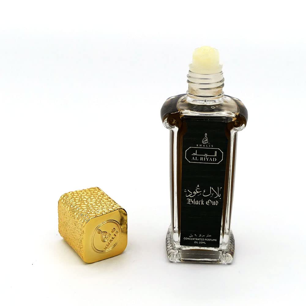 Maison d'Orient BLACK OUD 20 mL Perfume Roll On, Alcohol-Free Arabian Fragrance. AL RIYAD Perfumes Arabes de Hombre Original. Carry On Essentials & Purse Accessories