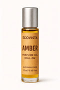 Ecovista Amber Perfume Oil Roll-On, Alcohol-Free Fragrance, Long Lasting Unisex Attar, 10ml (0.33 fl oz)