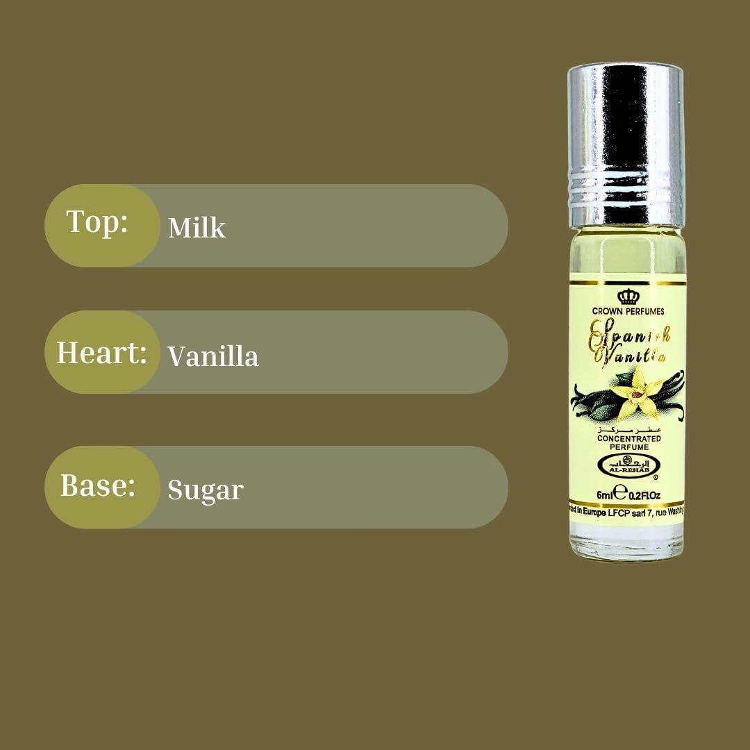Spanish Vanilla – Al-Rehab Concentrated Oil 6ml