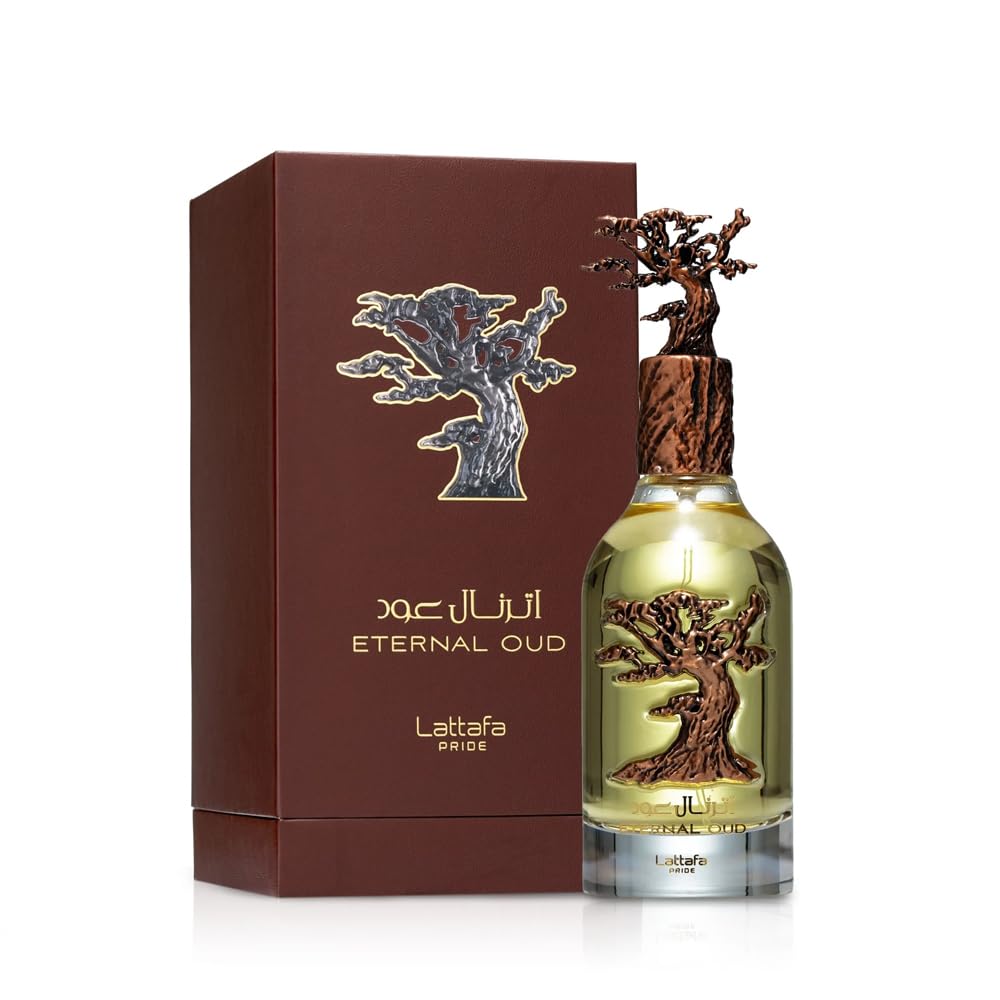 Lattafa Pride Eternal Oud for Unisex Eau de Parfum Spray, 3.4 Ounce