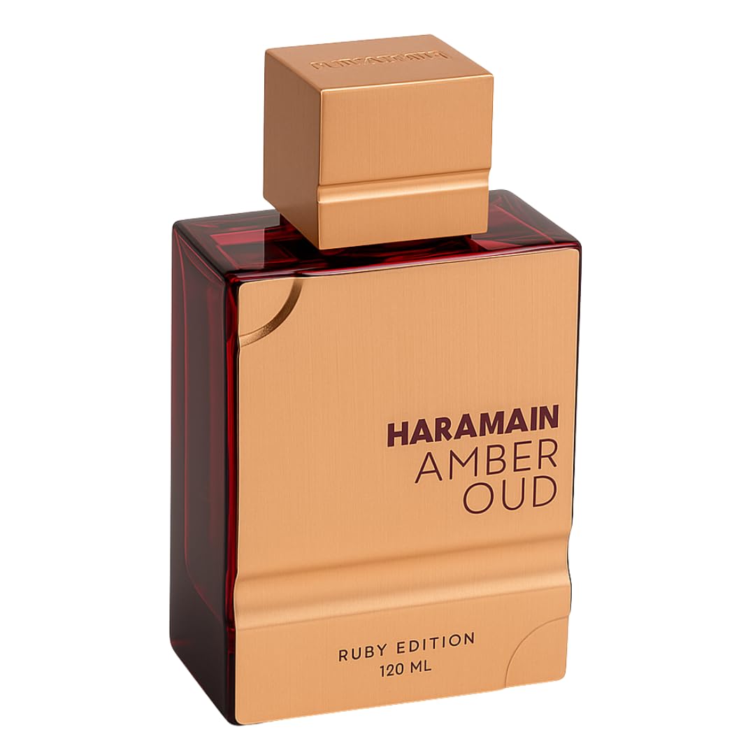 Al Haramain Amber Oud Ruby Edition - Arabian Perfume for Women and Men - Unisex Amber Perfume - Long Lasting Perfume for Men and Women - 4 oz