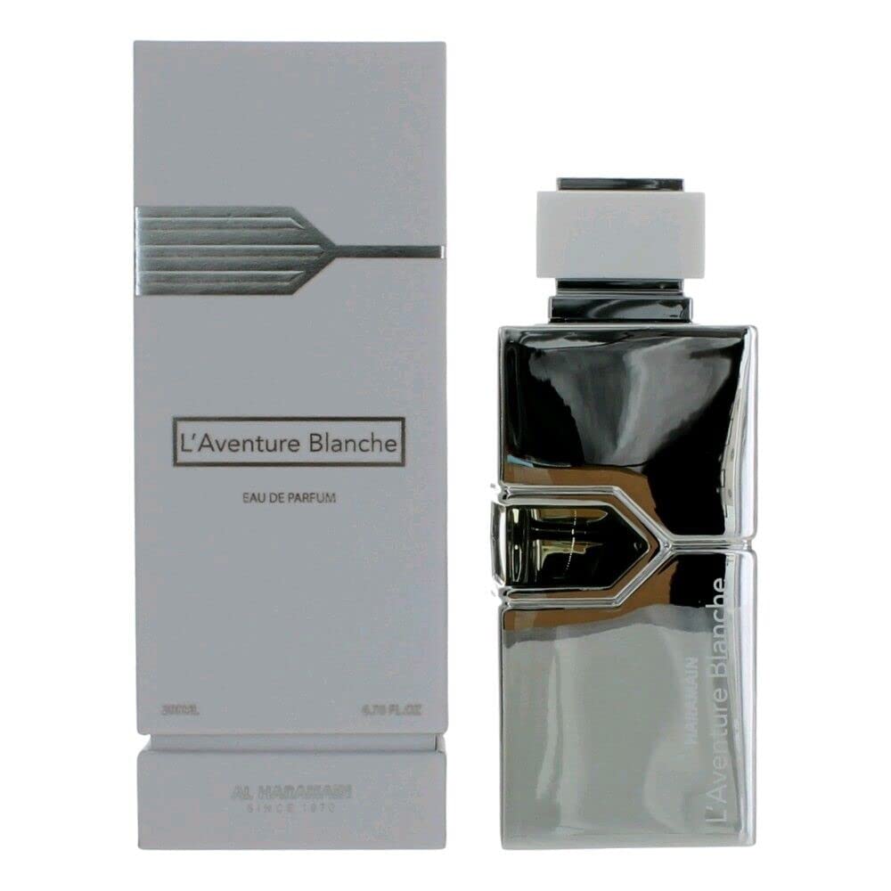Al Haramain L'Aventure Blanche Eau de Parfum Spray for Men, 6.7 Ounce