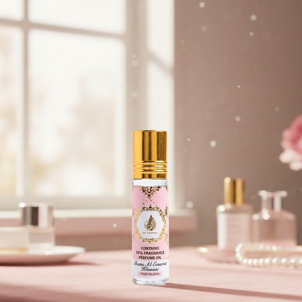 Ard al Zaafaran Pink Blush Shams Al Emarat Khususi Roll-On Perfume Oil 10ml (0.34 FL OZ)