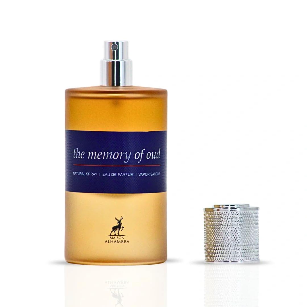 Maison Alhambra The Memory of Oud – Spicy, Fruity, Leather, Oud – Eau de Parfum Spray Long-Lasting Fragrance for Unisex, 2.02 Ounce / 60 ml
