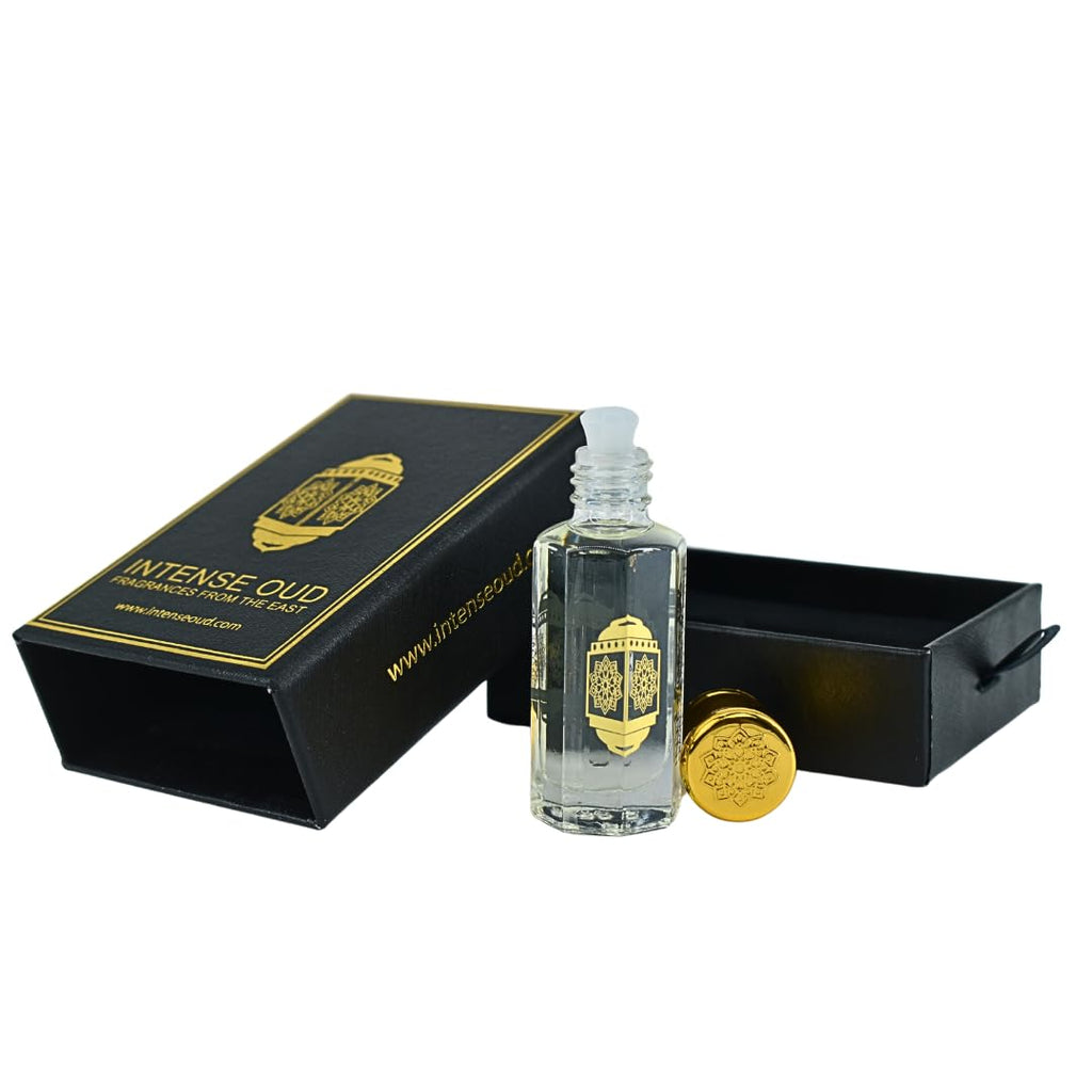 INTENSE OUD Twinking Sun Arabian Perfume Oil for Men & Women, Long Lasting Alcohol-Free Concentrated Fragrance, 12ml (0.40 oz) in Black Gift Box, Amber & Vanilla Notes