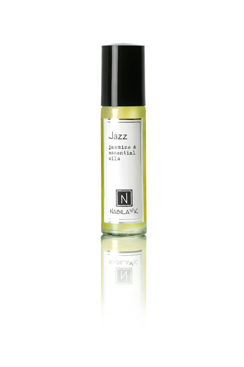 Nabila K Jazz Jasmine Roll-On Perfume Oil for Women | Alcohol-Free, Organic, Long-Lasting Fragrance | Travel Size, TSA Approved | 0.33 oz