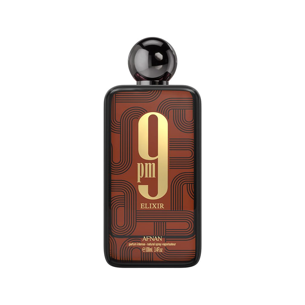 Afnan 9 PM Elixir Unisex Extrait de Parfum, 3.4 Fl. Oz