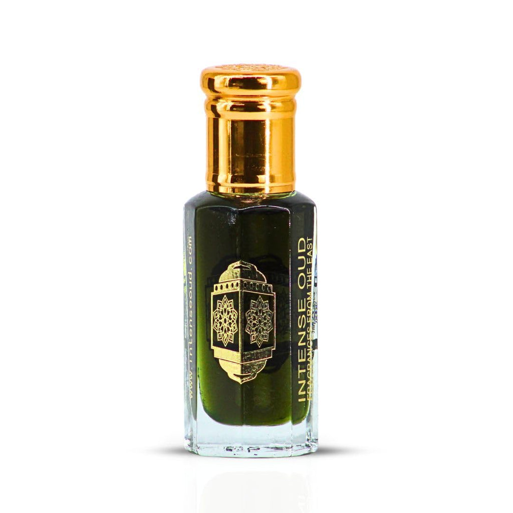 INTENSE OUD Jannet El Firdaus Arabian Perfume Oil for Men & Women, Long Lasting Alcohol-Free Concentrated Fragrance, 12ml (0.40 oz) in Black Gift Box, Jasmine & Rose Notes