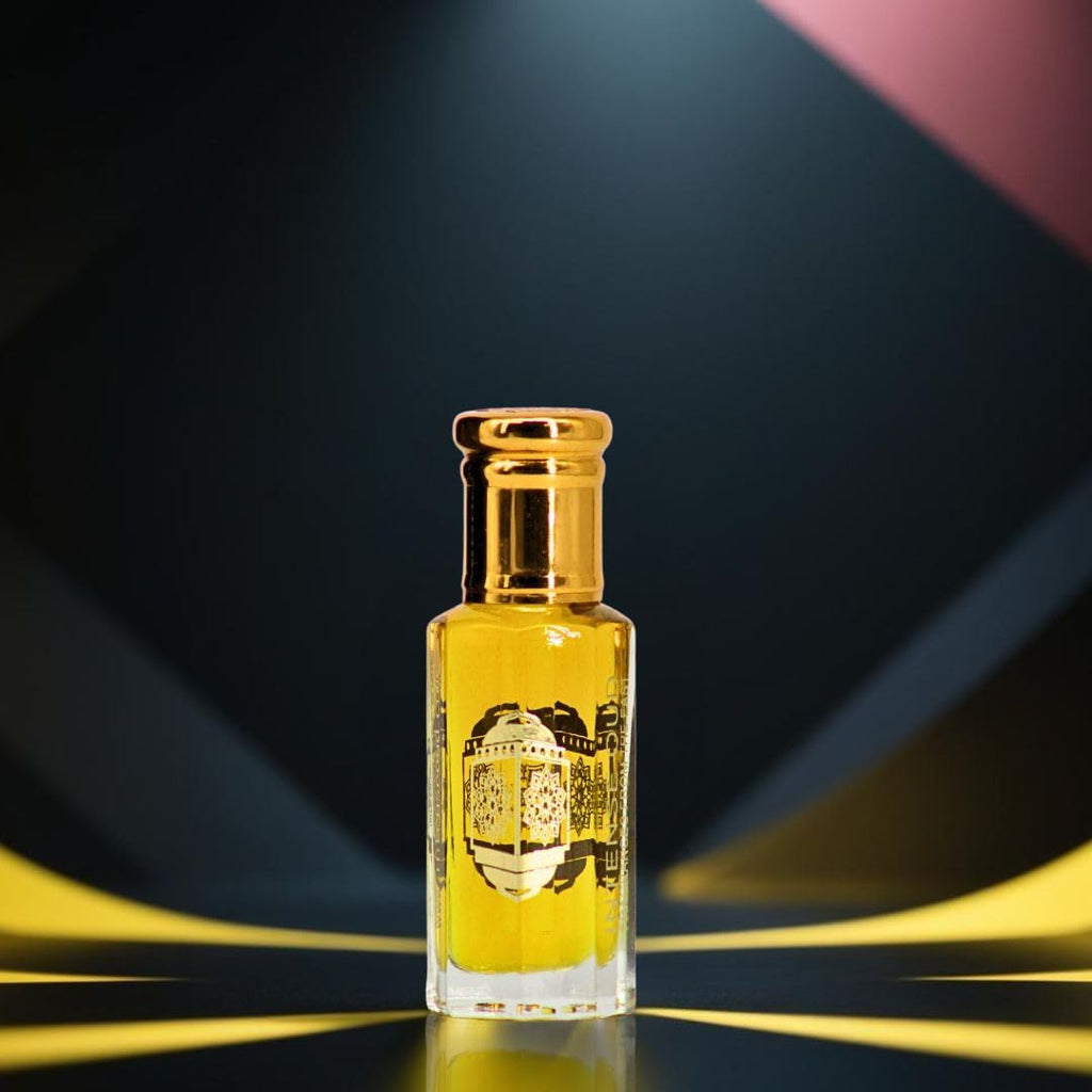 INTENSE OUD Fawaken Arabian Perfume Oil for Men & Women, Long Lasting Alcohol-Free Concentrated Fragrance, 12ml (0.40 oz) in Black Gift Box, Jasmine & Strawberry Notes