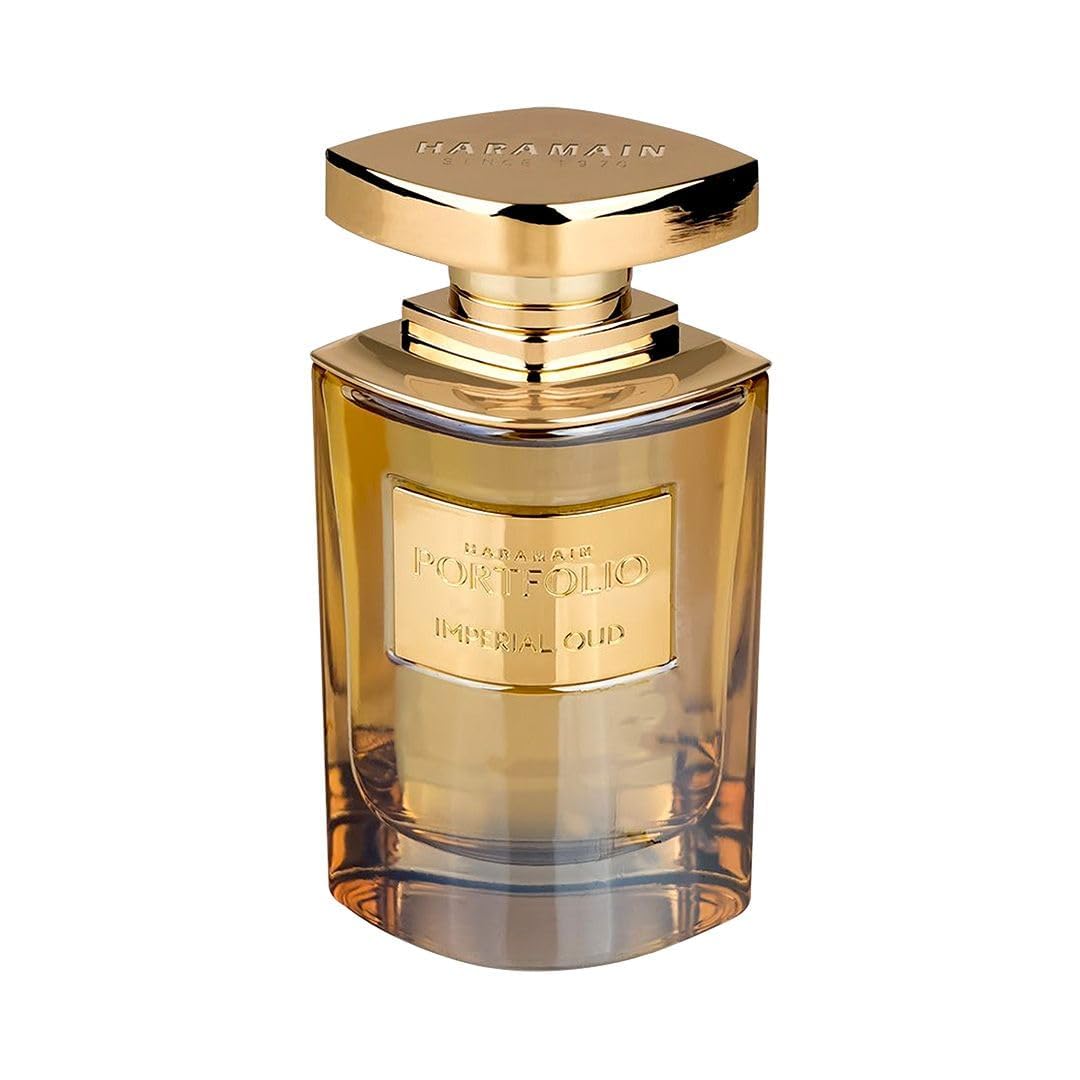 Al Haramain Portfolio Imperial Oud - Perfume for Women And Men - Amber Woody Fragrance of Sage, Patchouli, and Sandalwood - 2.5 oz EDP Spray