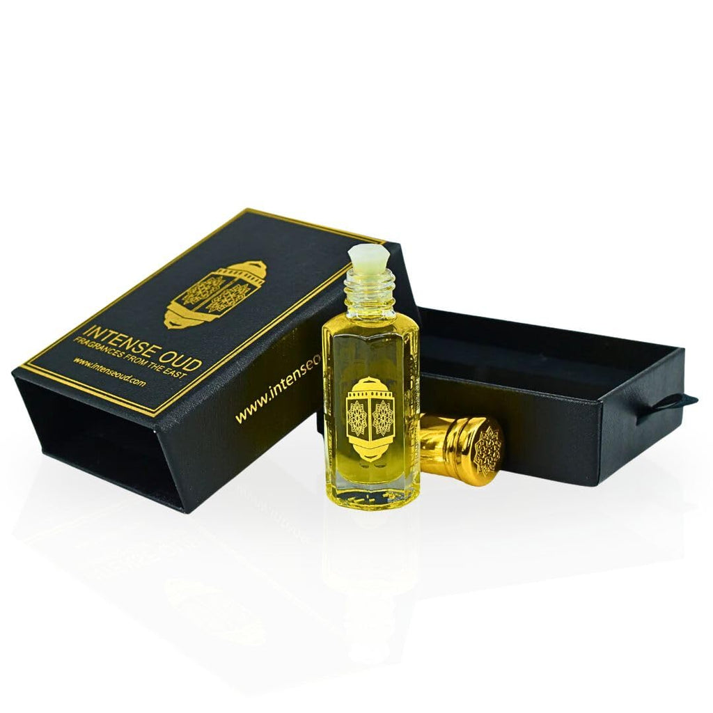 INTENSE OUD Chances Long Lasting Arabian Perfume Oils for Women 12ML (0.40 OZ) Fragrance Oil with Citron, Jasmine & Woody Notes - Premium Concentrated Perfume Oil & Valentines Day Gift With Black Box