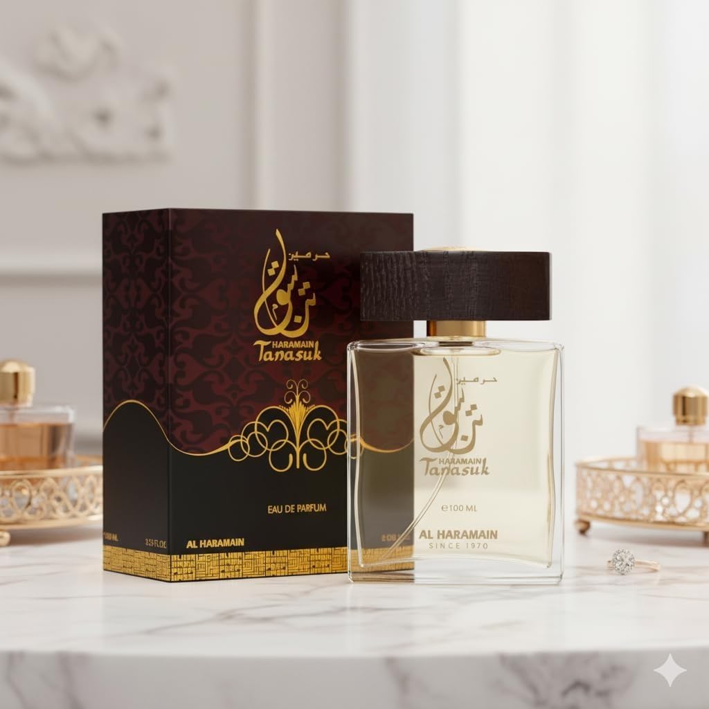 Al Haramain Tanasuk Extrait de Parfum Spray for Unisex, 3.4 Ounce