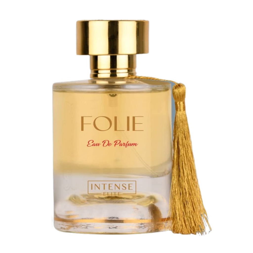 INTENSE ELITE Folie Eau De Parfum for Women 100ML (3.4Oz) Arabian Perfumes for women With Saffron & Red Fruits Notes Long Lasting Perfume for Women