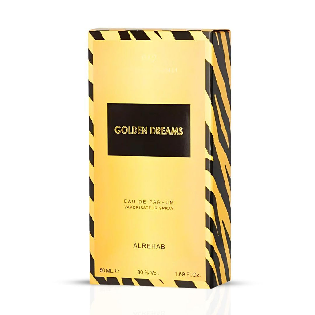 Al Rehab Golden Dreams Eau de Parfum Spray for Women, 1.7 Ounce / 50ml