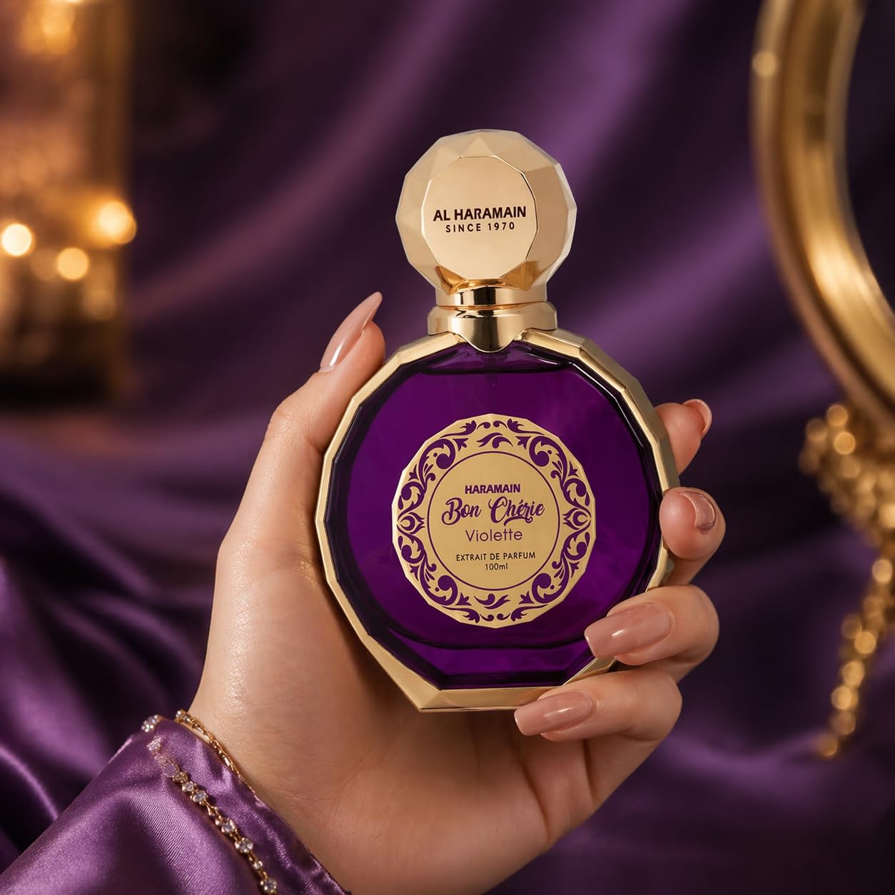 Al Haramain Bon Cherie Violette Extrait De Parfum Spray for Women, 3.4 Ounce