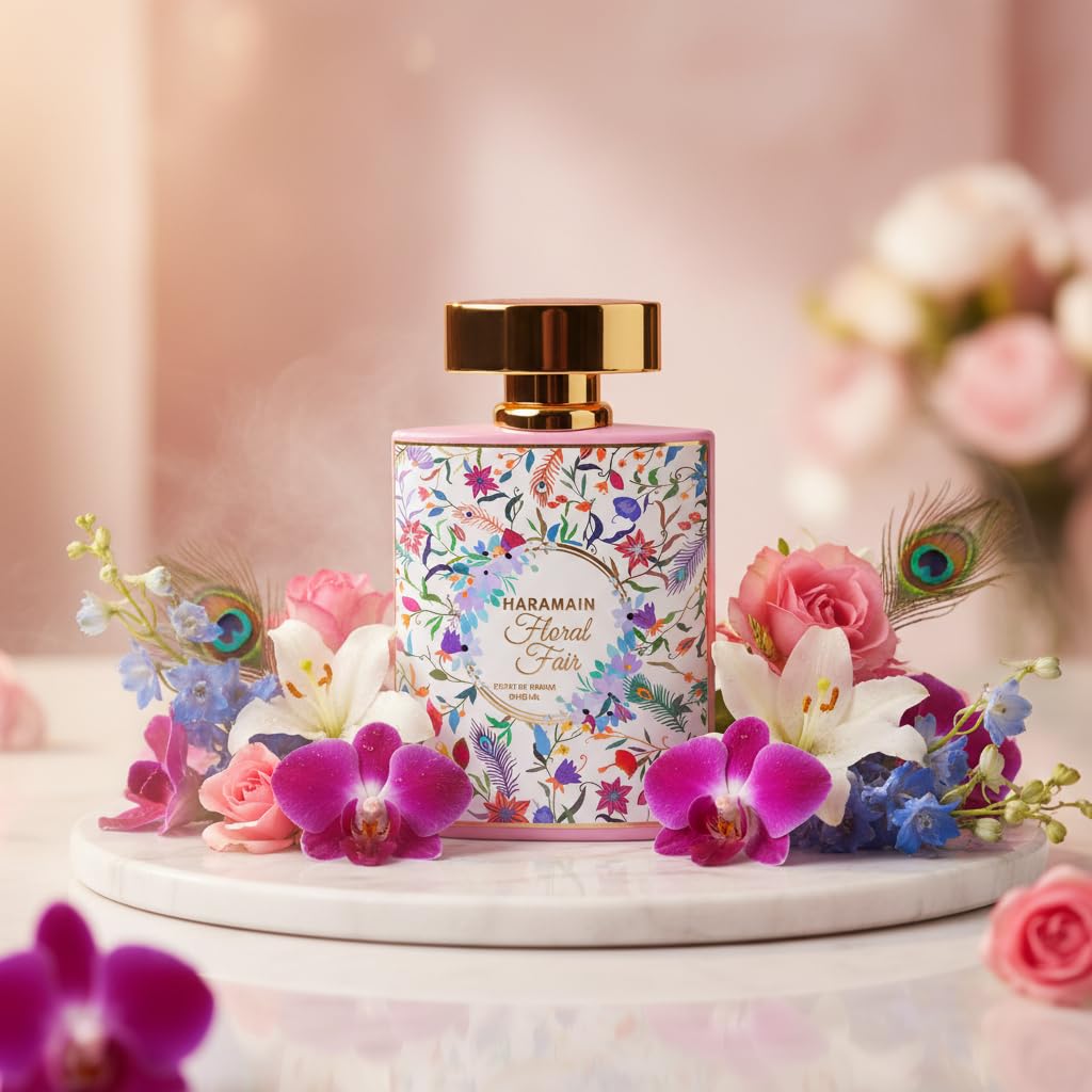 Al Haramain Floral Fair Extrait de Parfum Spray for Women, 3.4 Ounce
