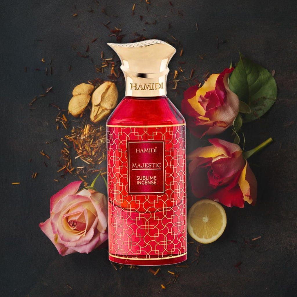 Hamidi MAJESTIC SUBLIME INCENSE Arabian Perfumes for Women & Men, Long Lasting Perfume Spray 85ML (2.8 OZ), Unisex Perfume, A Refreshing And Exquisite Aroma, Eau De Parfum