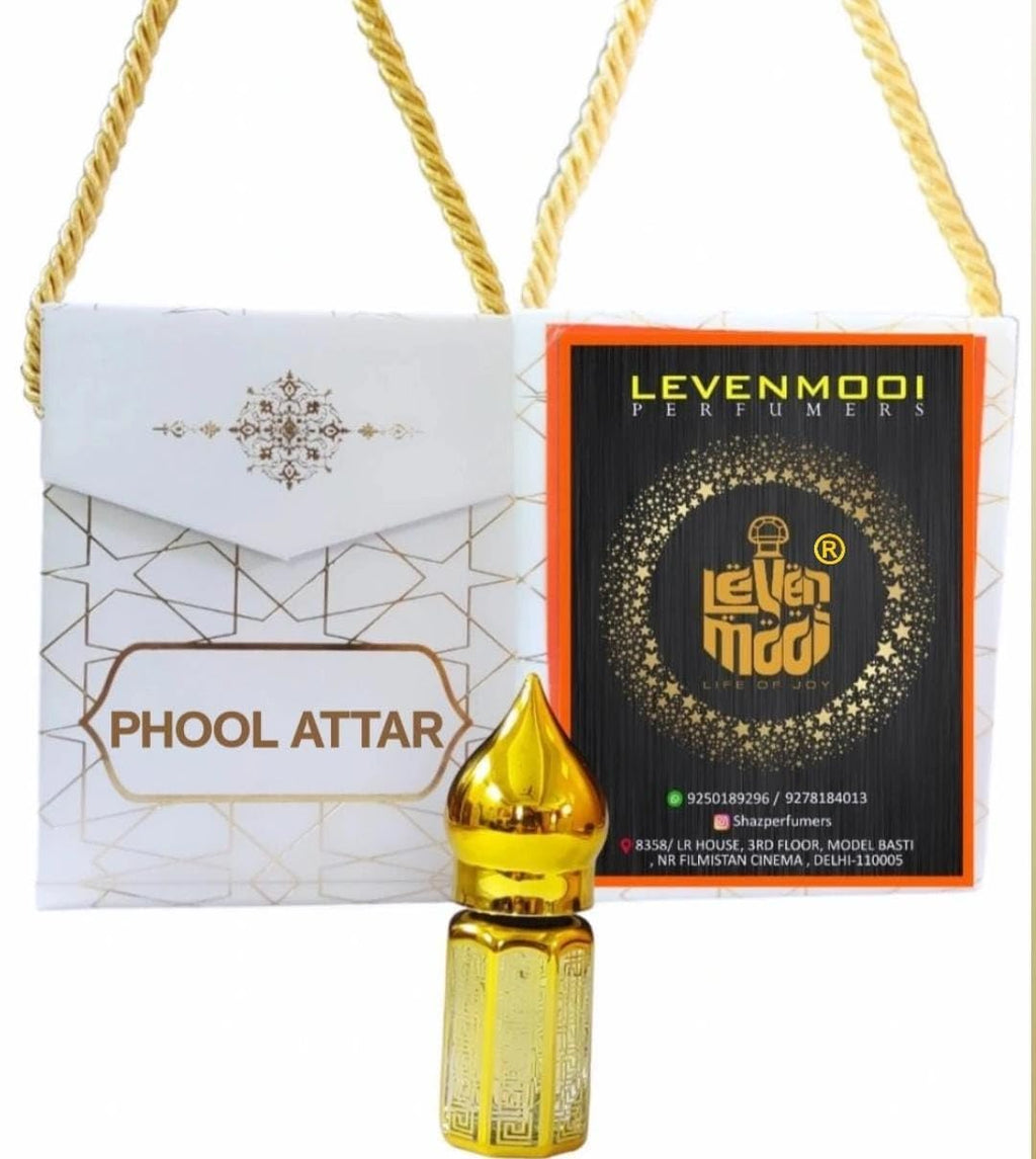 Levenmooi PHOOL ATTAR 12ml for Suitable for Daily uses, Occasions & parties long lasting Fragrance roll on Perfume Oil Leak proof available in travel size for unisex with elegant bag