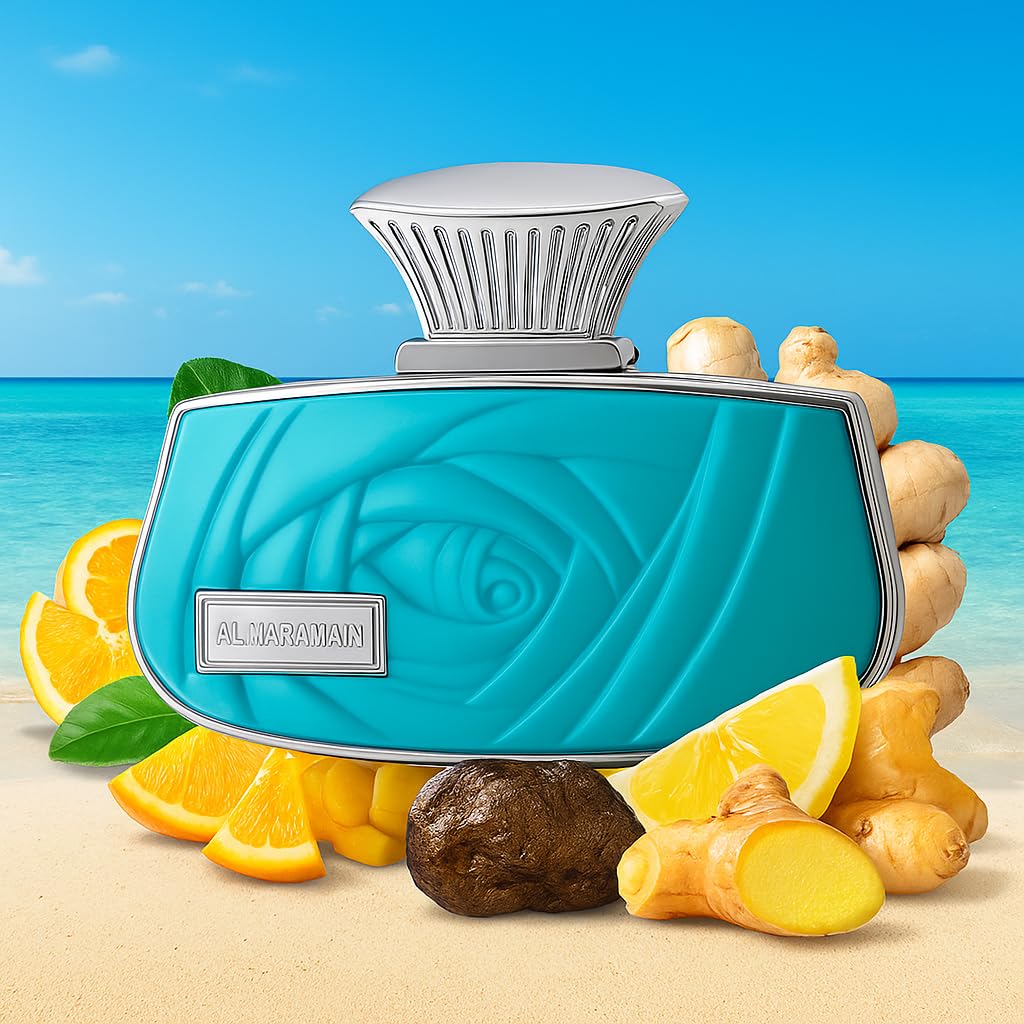 Al Haramain Belle Swim Eau De Parfum, 75ml, Citrus Fragrance, Turquoise