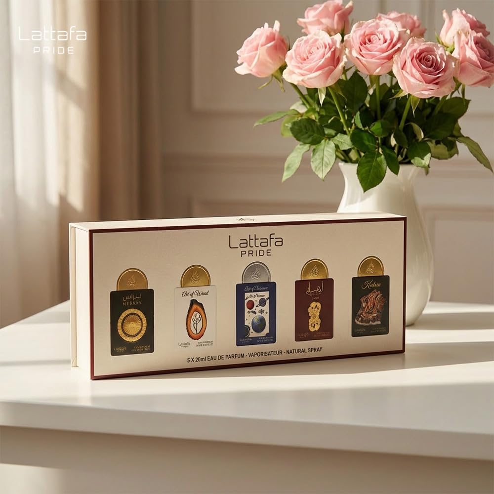 Lattafa Giftset Collection Eau De Parfum | Musk, Amber, Woody, Fruity | Long-Lasting Perfume Fragrance