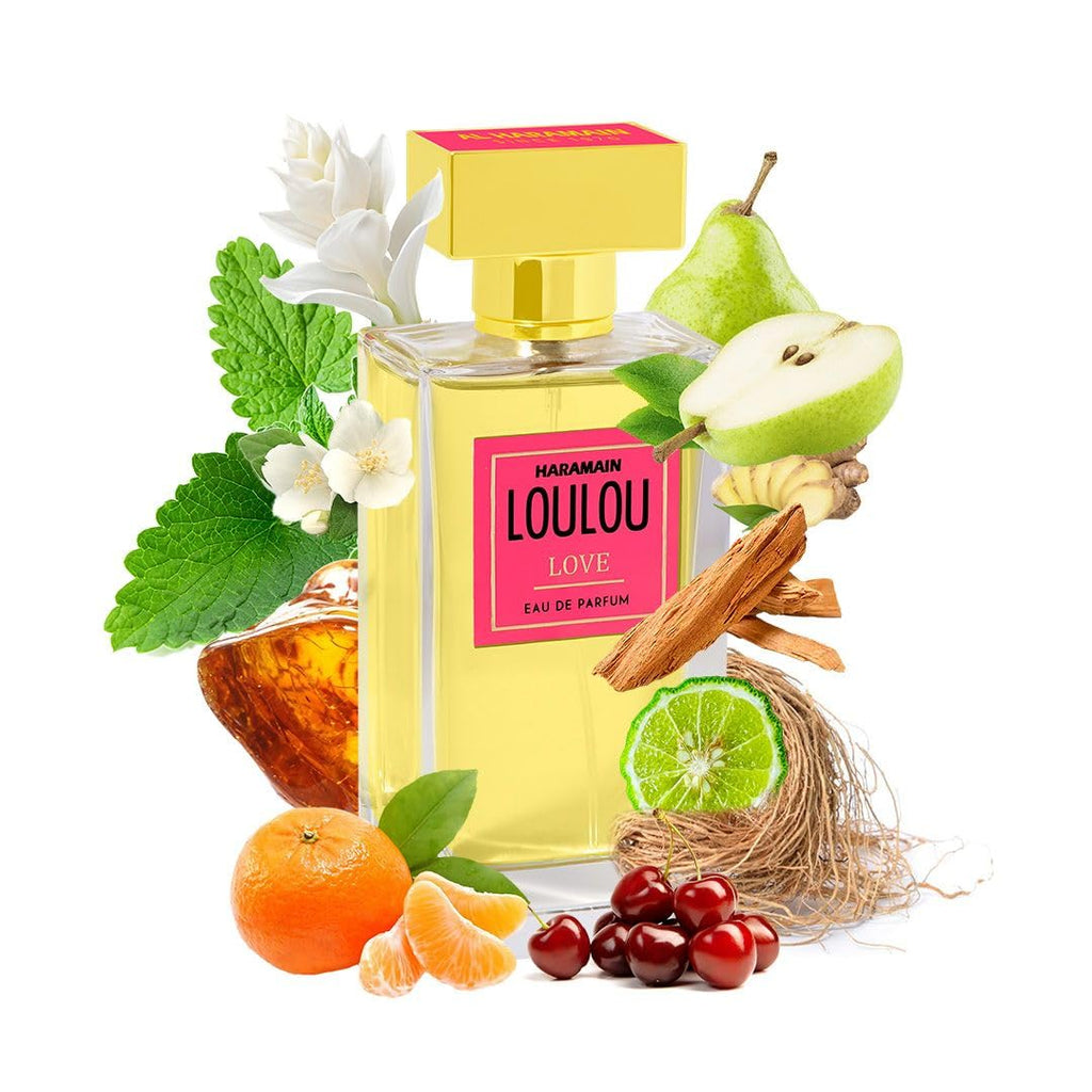 Al Haramain Loulou Love - Perfume for Women - Women's Perfume with Burst of Freshness - Vibrant Notes of Mandarin and Sour Cherry - 3.33 oz EDP Spray