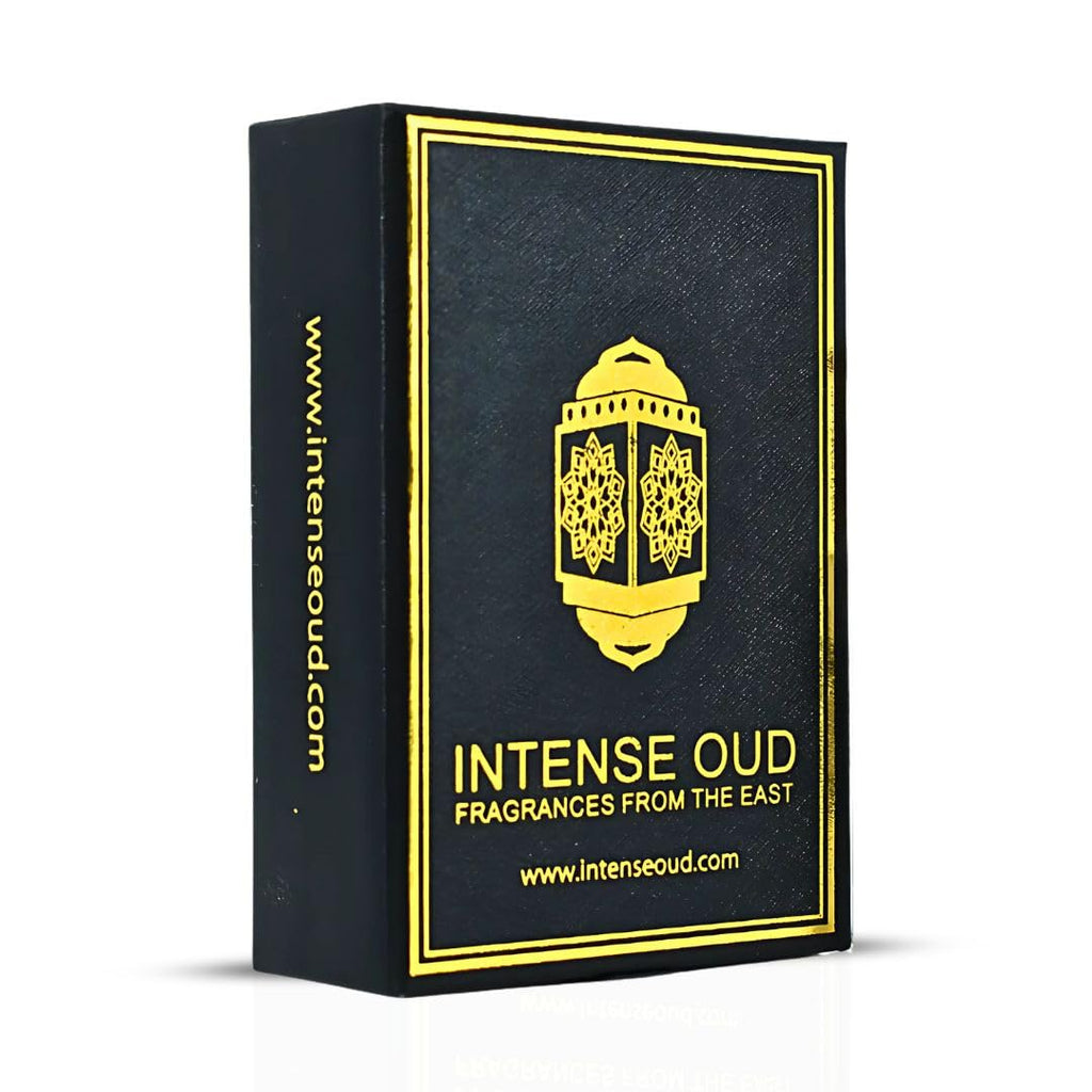 INTENSE OUD Jannet El Firdaus Arabian Perfume Oil for Men & Women, Long Lasting Alcohol-Free Concentrated Fragrance, 12ml (0.40 oz) in Black Gift Box, Jasmine & Rose Notes