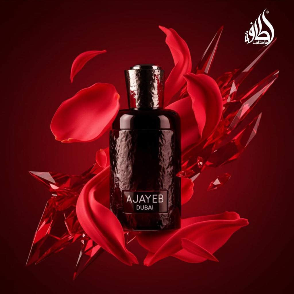 Lattafa Ajayeb Dubai Eau de Parfum Spray for Men, 3.4 Ounce