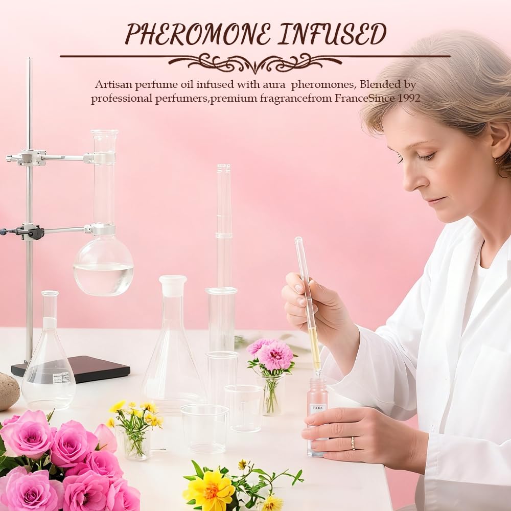 Elara Botanica Pheromones Perfumes for Women, Long Lasting Roll On Fragrance Oil, Travel Size Scent for Confidence, Charm & All Day Wear