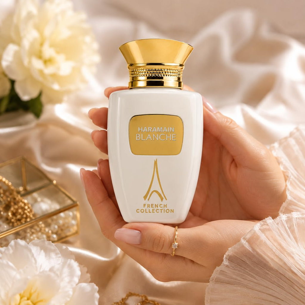 Al Haramain Blanche French Collection - Arabian Perfume for Women and Men - Unisex Perfume - Long Lasting Cologne for Men and Women - 3.3 oz