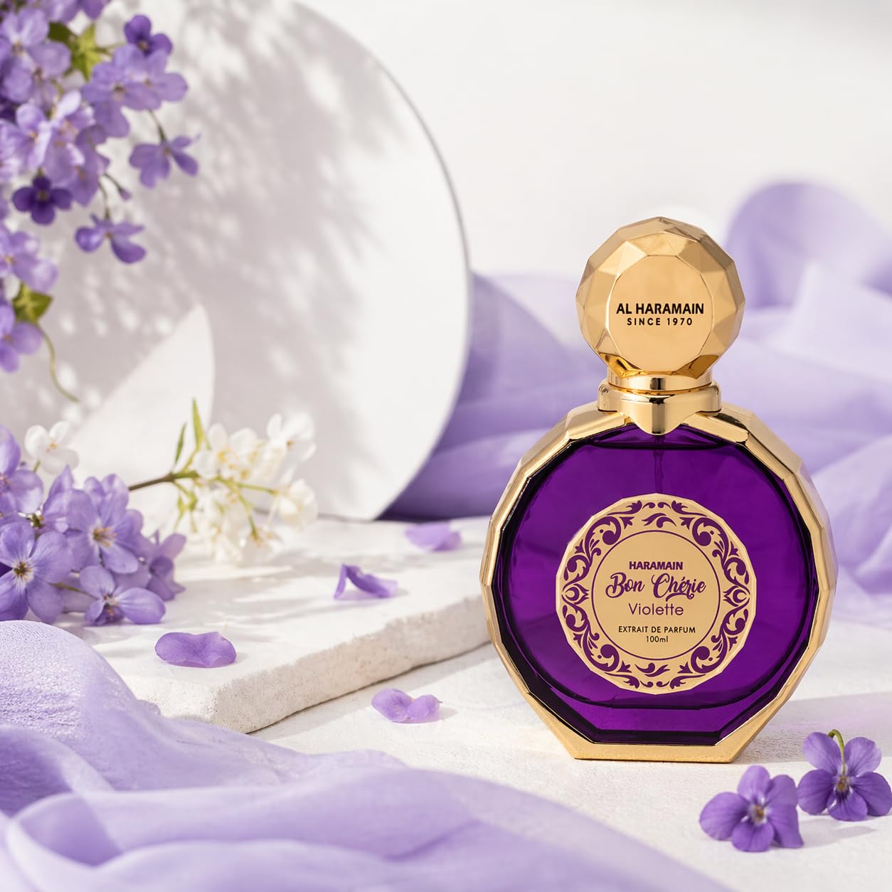 Al Haramain Bon Cherie Violette Extrait De Parfum Spray for Women, 3.4 Ounce