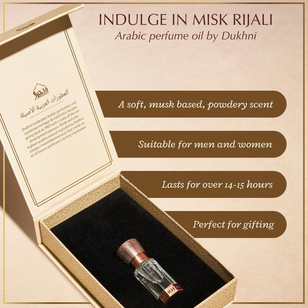 Silky White Musk – Dukhni Misk Rijali Attar Oil 6ml