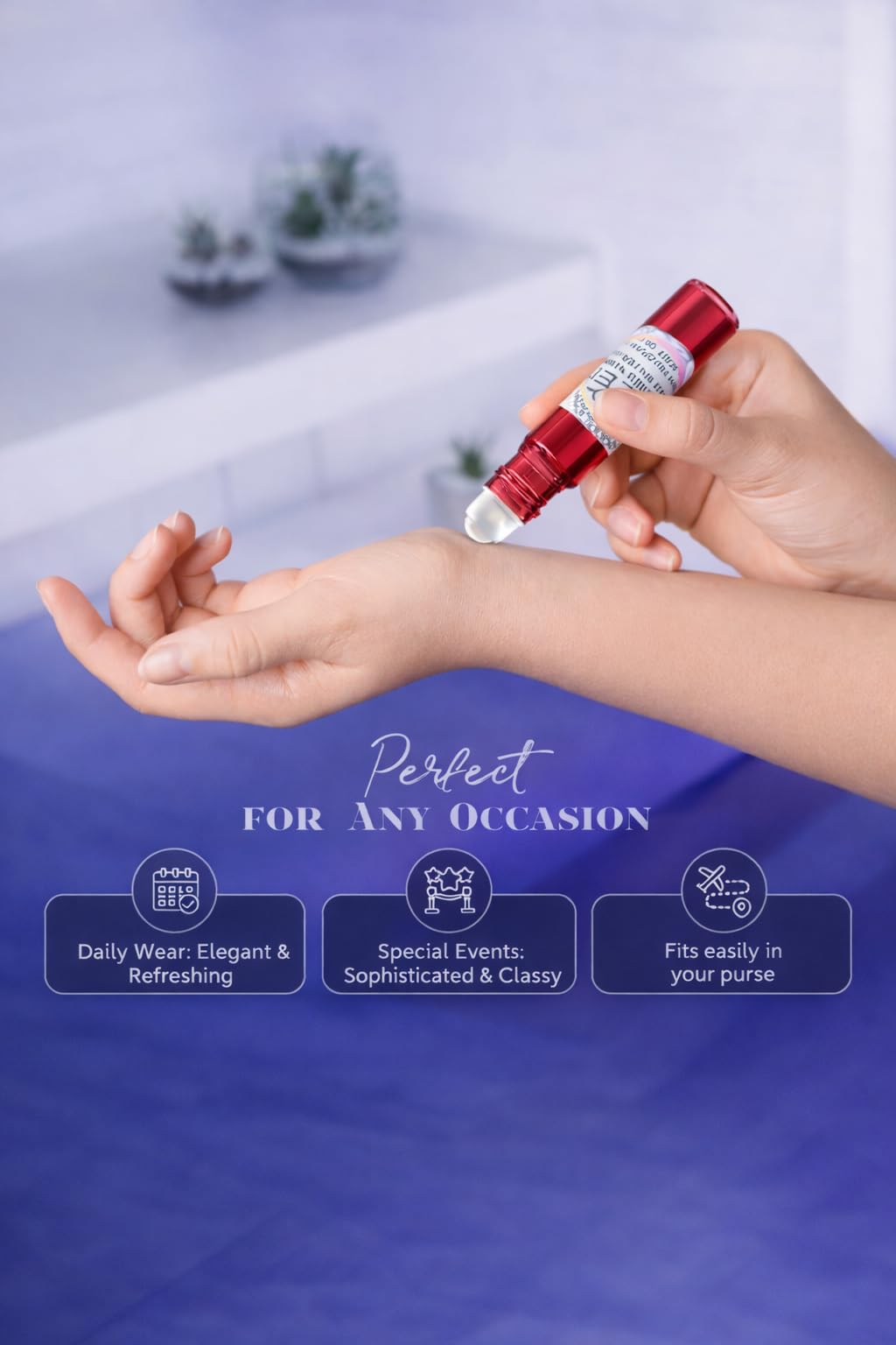 Rii Naturals Hibiscus Mahajad Type Roll-On Perfume Fragrance Oil, 10ML Glass Bottle