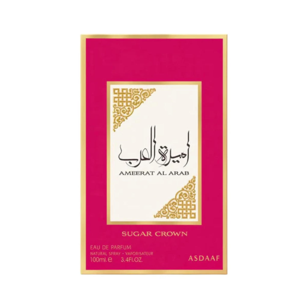 Lattafa Ameerat Al Arab Sugar Crown Eau de Parfum Spray for Women, 100ml / 3.4 fl oz – Long Lasting Sweet Floral Fruity Fragrance