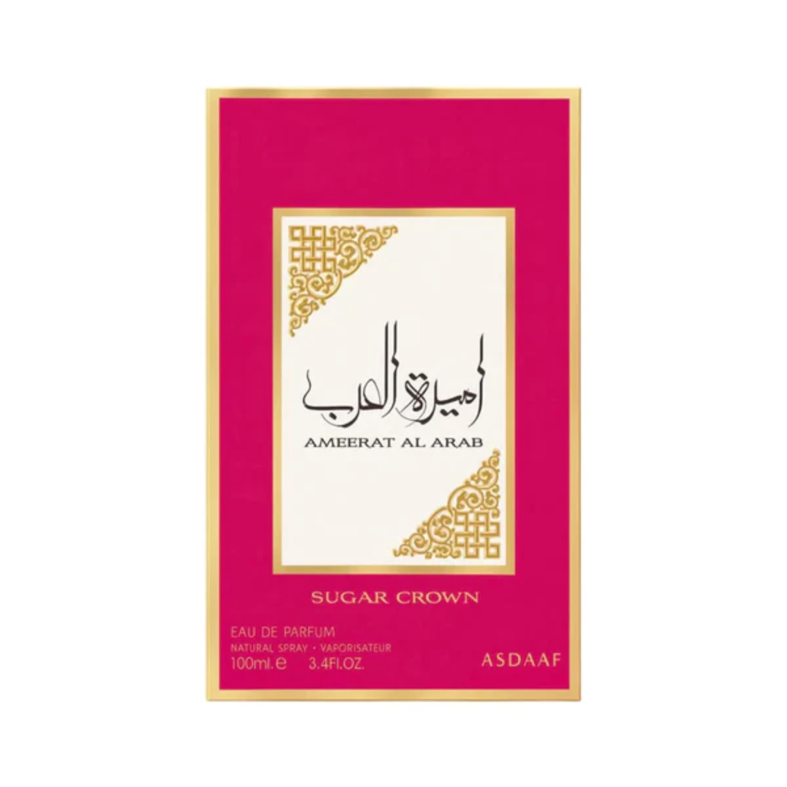 Lattafa Ameerat Al Arab Sugar Crown Eau de Parfum Spray for Women, 100ml / 3.4 fl oz – Long Lasting Sweet Floral Fruity Fragrance