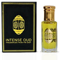 INTENSE OUD Platinum Sand Long Lasting Arabian Perfume Oils for Women 12ML (0.40 OZ) Fragrance Oil with Peach, Amber & Creamy Vanilla - Concentrated Perfume Oil & Valentines Day Gift With Black Box