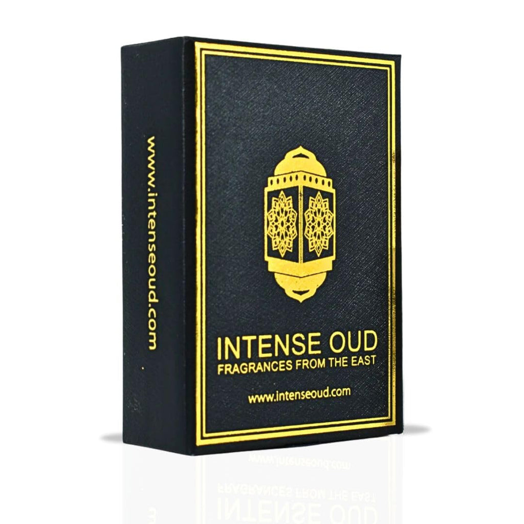 INTENSE OUD Woody Vanilla Long Lasting Arabian Perfume Oils for Women 12ML (0.40 OZ) Concentrated Perfume Oil with Sweet Vanilla, Soft Sandalwood & Rich Oud – Fragrance Oil in Black Gift Box