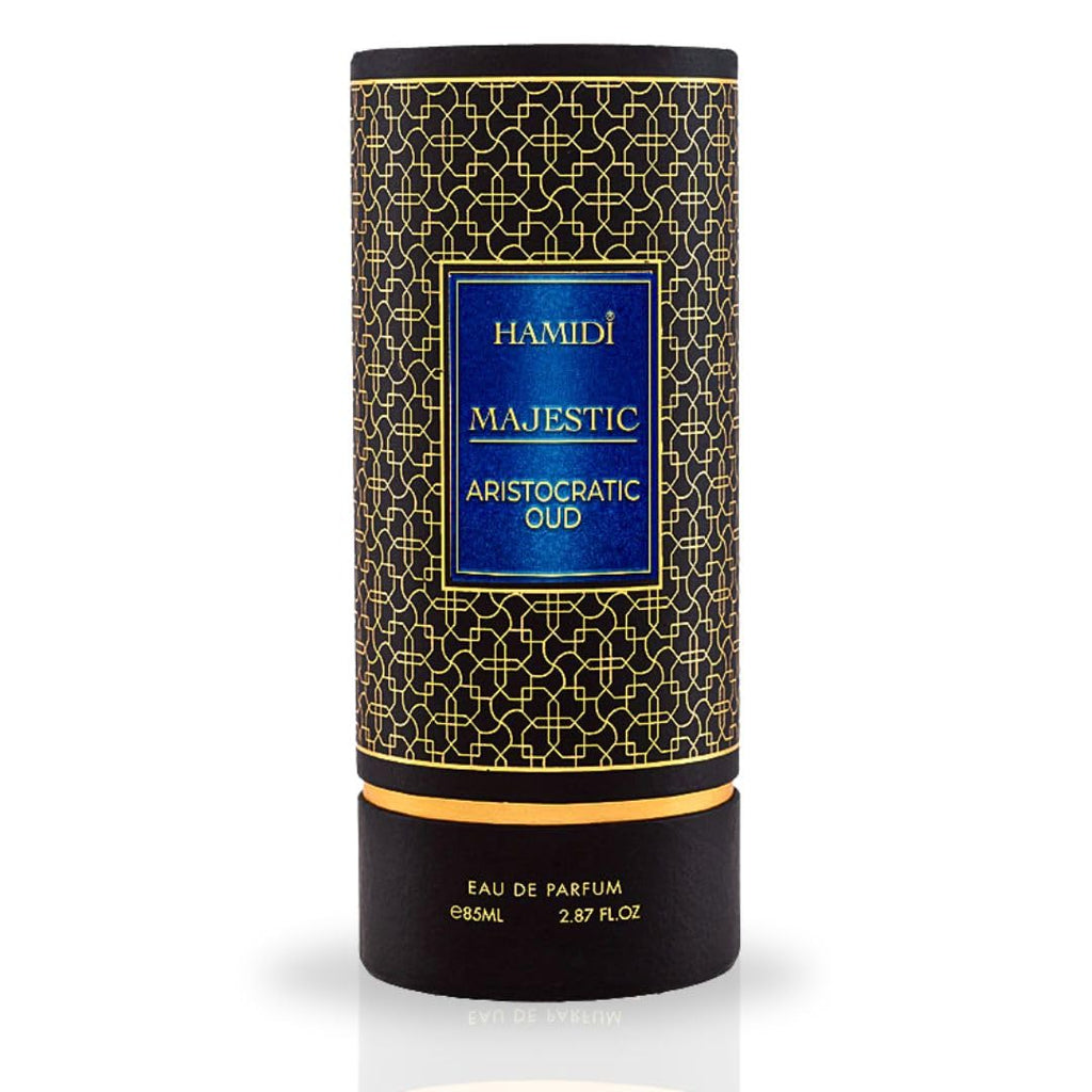 Hamidi MAJESTIC ARISTOCRATIC OUD Arabian Perfumes for Women & Men, Long Lasting Perfume Spray 85ML (2.8 OZ), Unisex Perfume, Rich Blend Of Luxurious Fragrance, Eau De Parfum